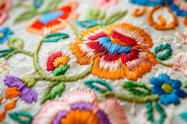embroidered pattern detail